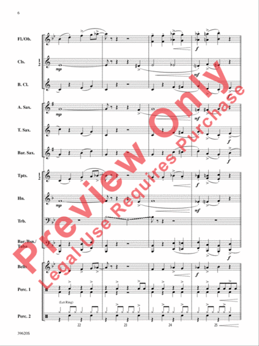 Trombones for President! Trombones for President! Concert Band scores gallery preview page 7