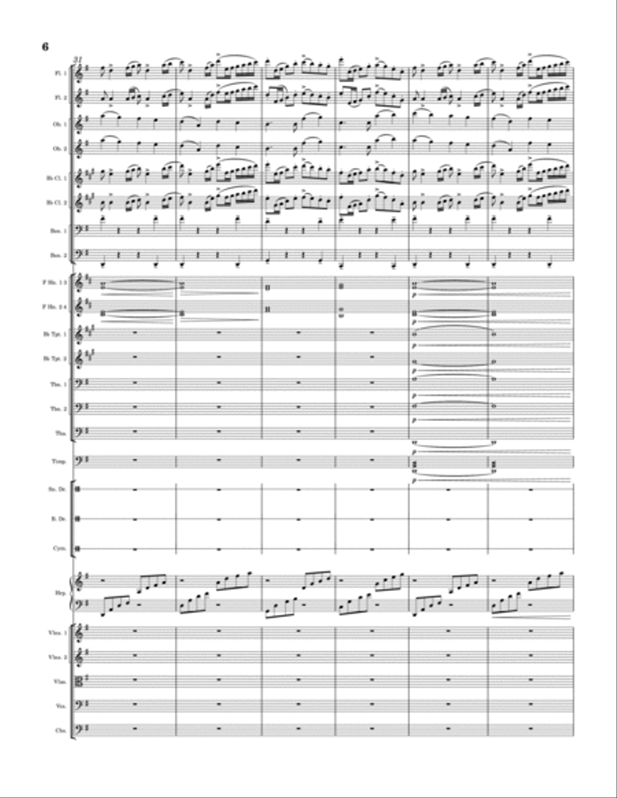 Grand Adventure Overture Full Orchestra scores gallery preview page 6