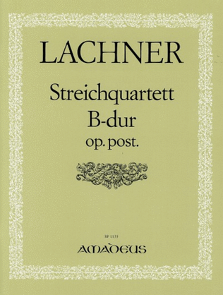 Book cover for String Quartet in B major