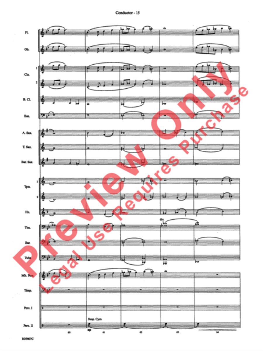 Fields of Kent Concert Band scores gallery preview page 17