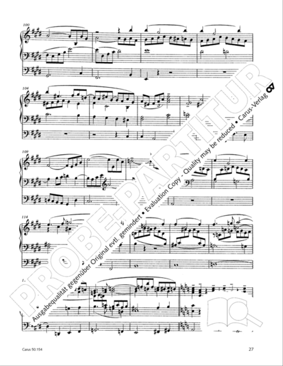 Organ Sonata No. 12 in D flat major Organ Solo scores gallery preview page 28