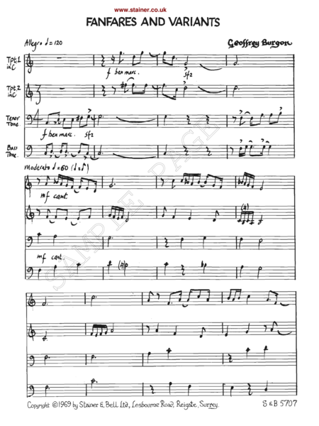Fanfares and Variants on the Agnus Dei from Mass by Guillaume de Machaut