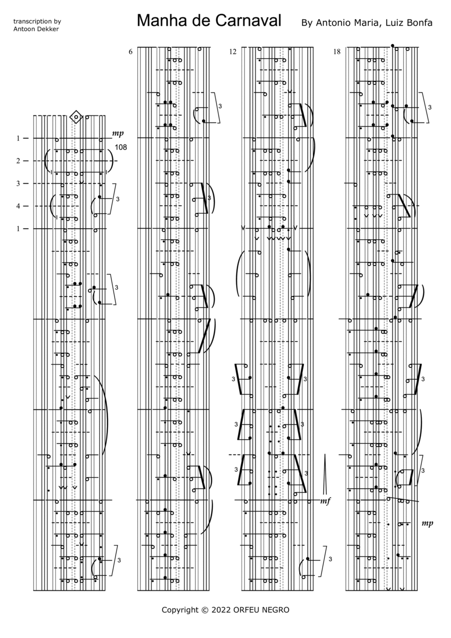 Manha De Carnaval Manha De Carnaval Piano Solo scores gallery preview page 1