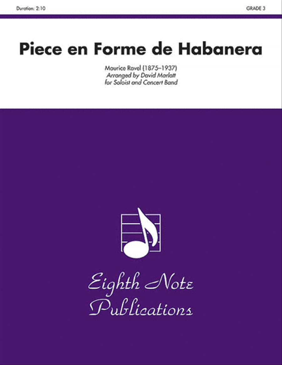 Piece en Forme de Habanera Concert Band scores gallery preview page 1