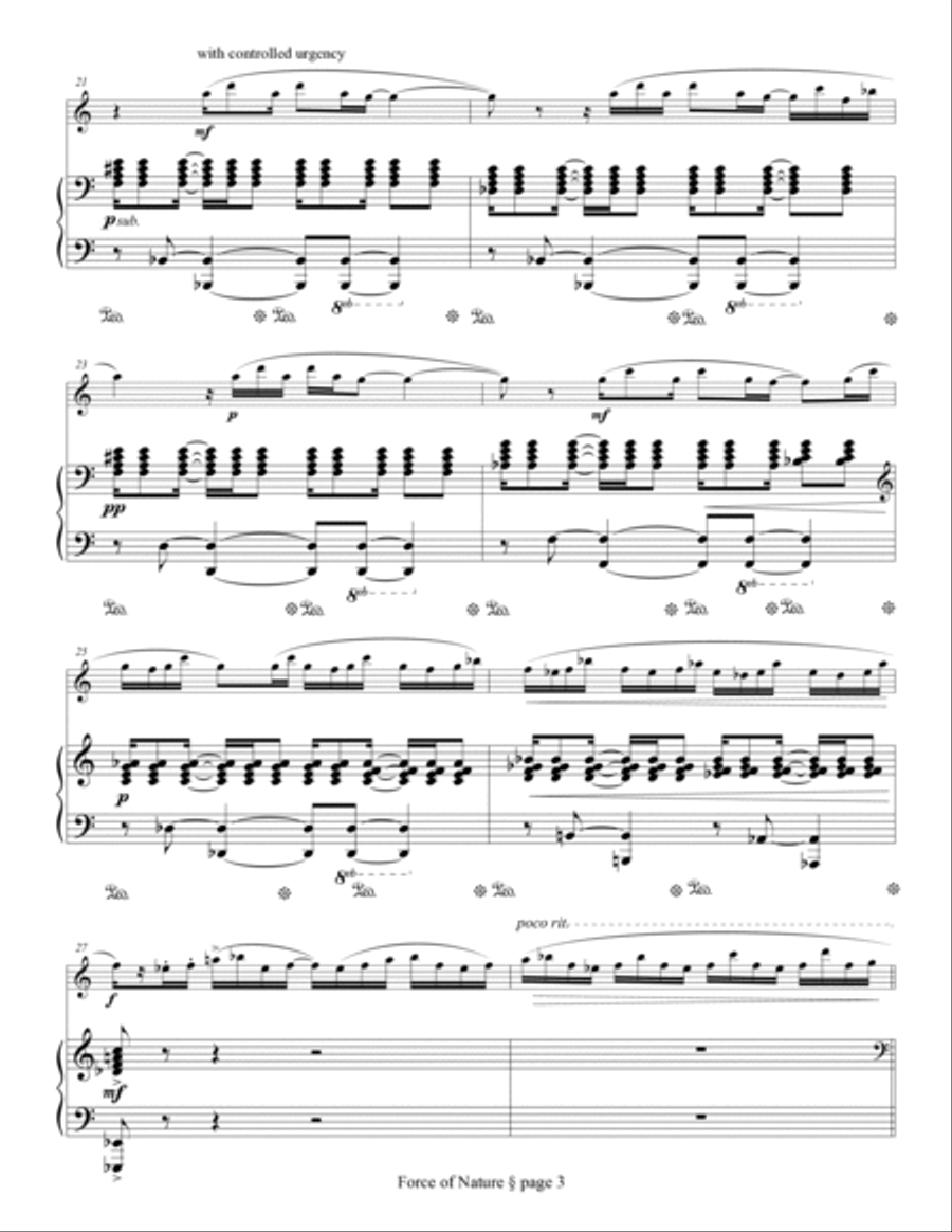 Force of Nature Flute Solo scores gallery preview page 5