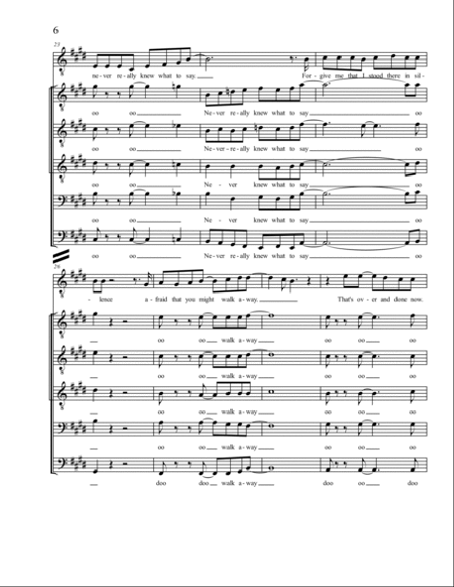 Everyday (For You) TTBB scores gallery preview page 6