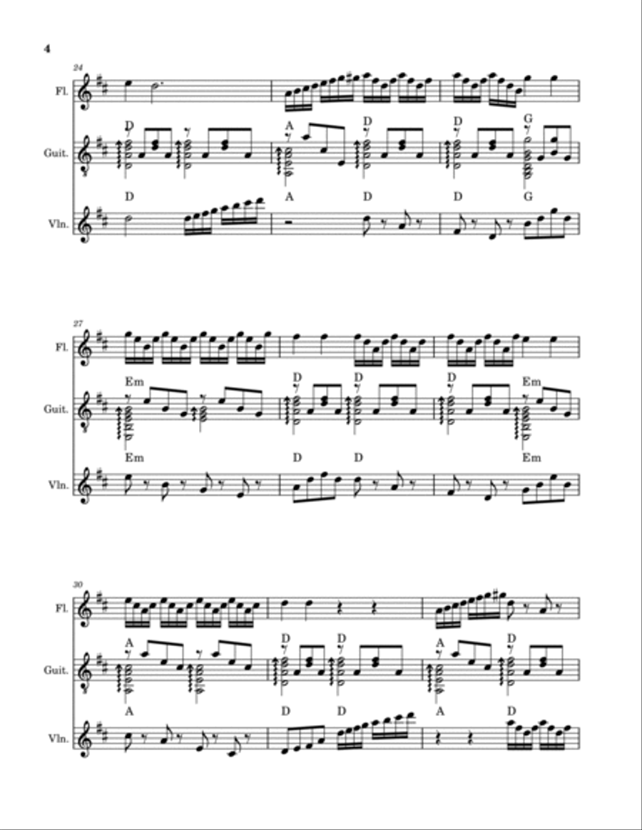 Leda Georgieva - variations on the theme by Mendelssohn Concert Band scores gallery preview page 4