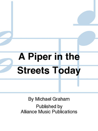 Book cover for Piper in the Streets Today, Ainstrumental parts