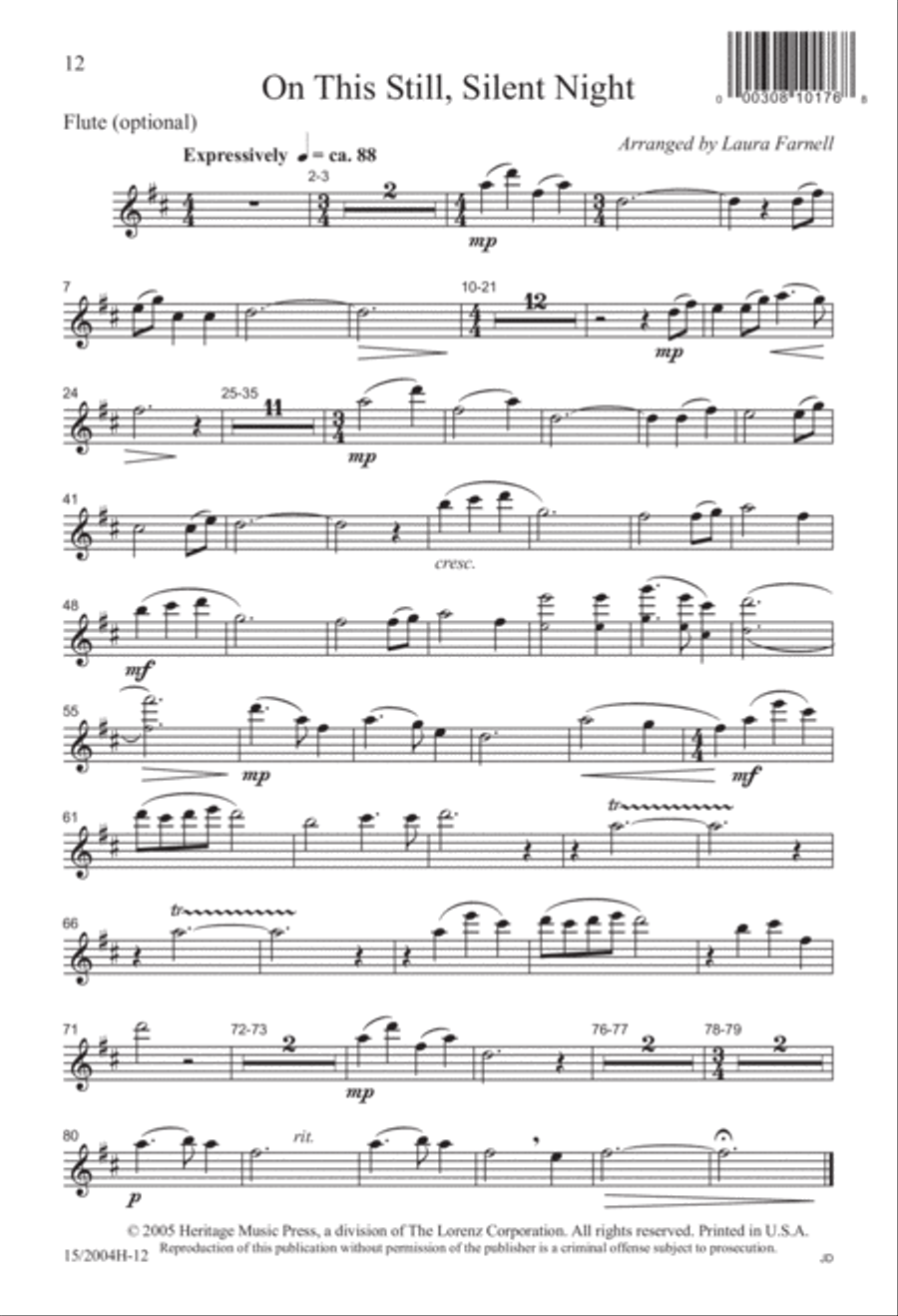 On This Still, Silent Night 2-Part scores gallery preview page 12