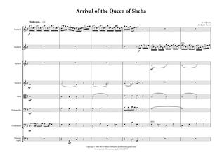 The Arrival of the Queen of Sheba for 2 Guitars & Orchestra