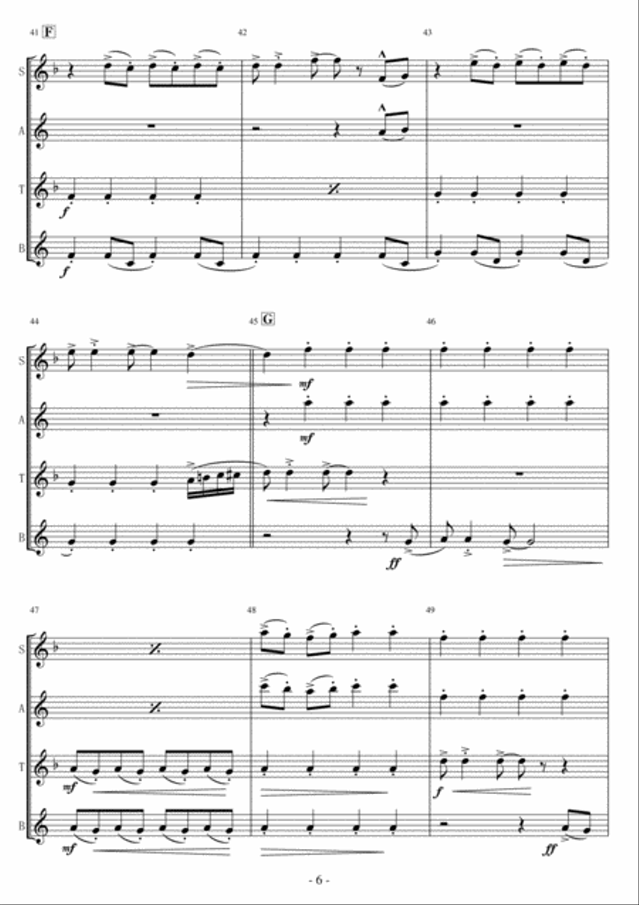 Detroit Rock City Woodwind Quartet scores gallery preview page 6