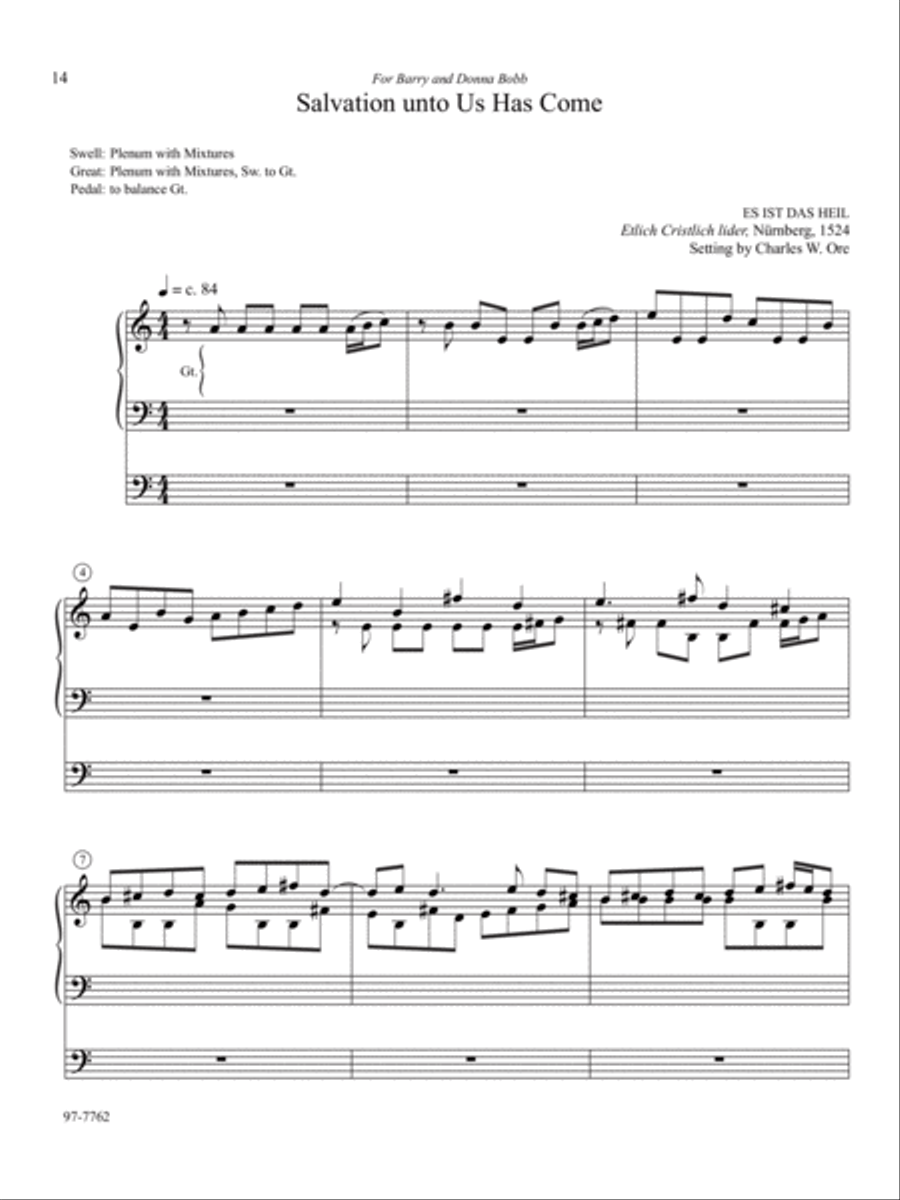 Eleven Compositions for Organ, Set X Organ scores gallery preview page 3