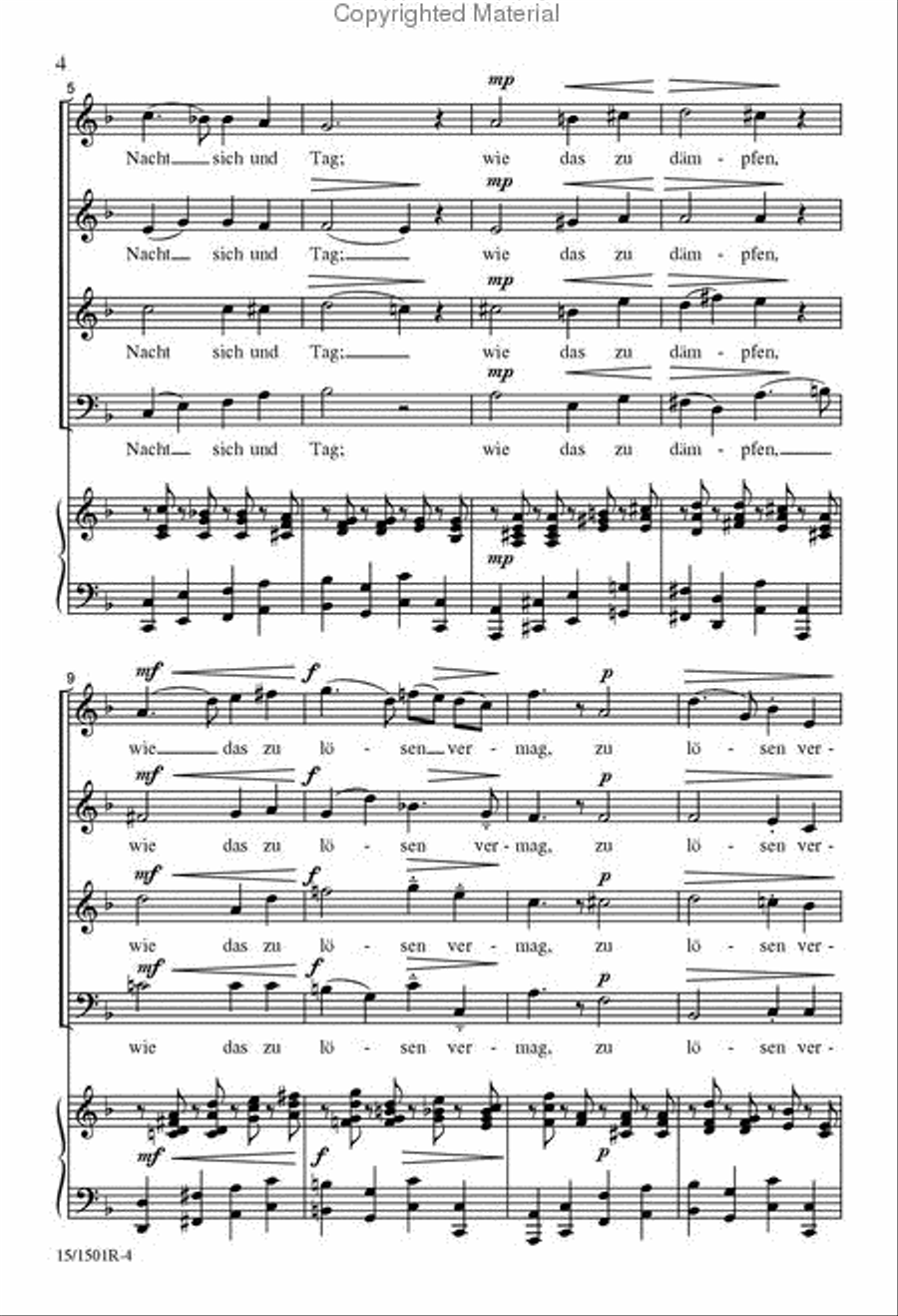 Abendlied 4-Part scores gallery preview page 3