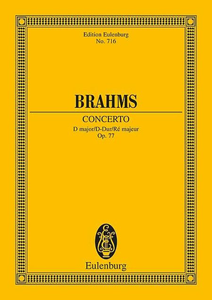 Book cover for Concerto for Violin and Orchestra D major op. 77