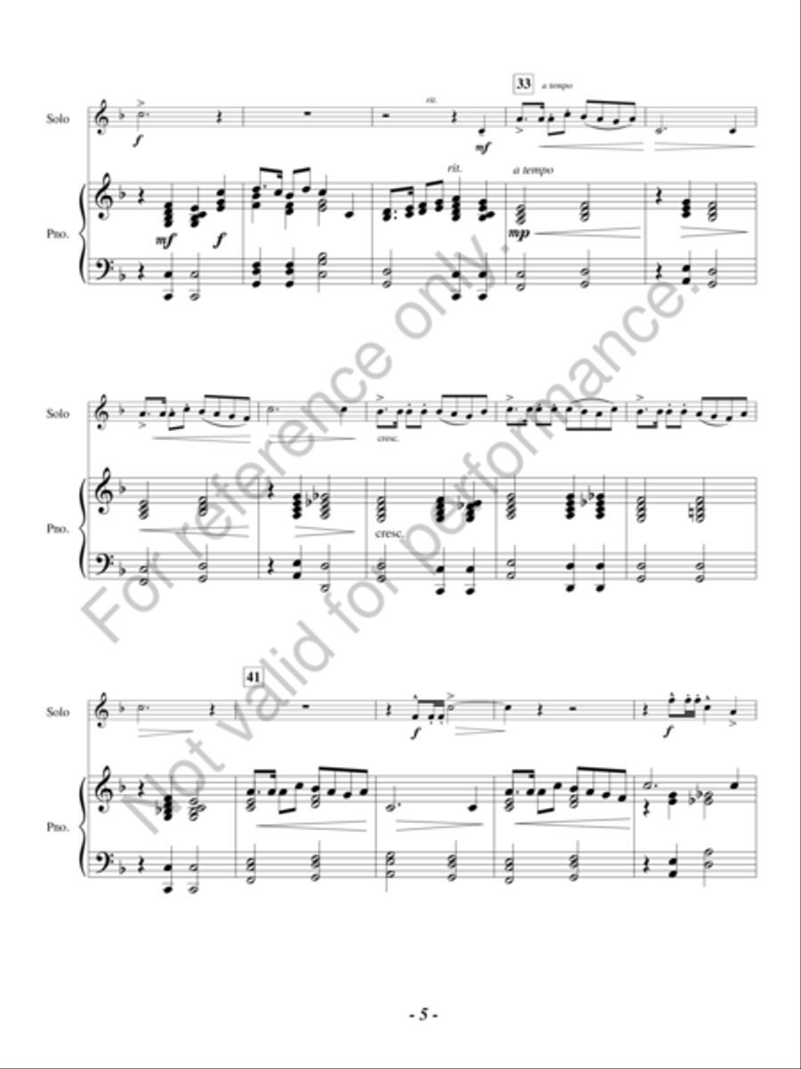 Angela's Song B-Flat Clarinet scores gallery preview page 4