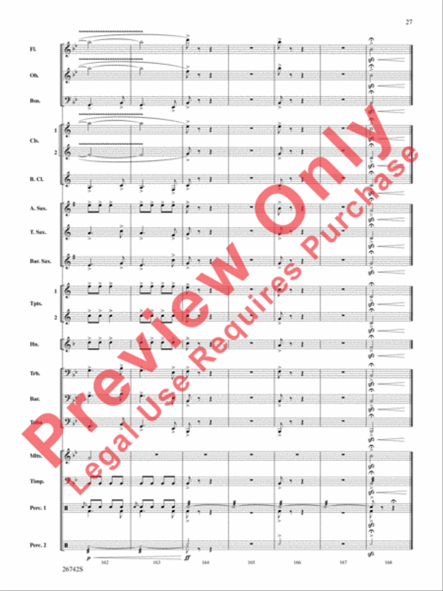 A Christmas Festival Concert Band scores gallery preview page 28