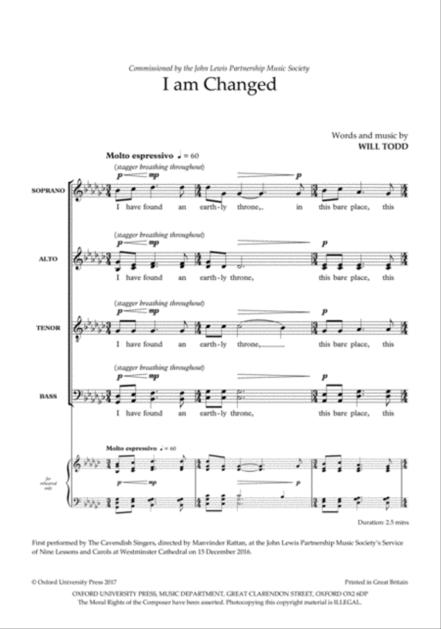 I am Changed Divisi scores gallery preview page 2