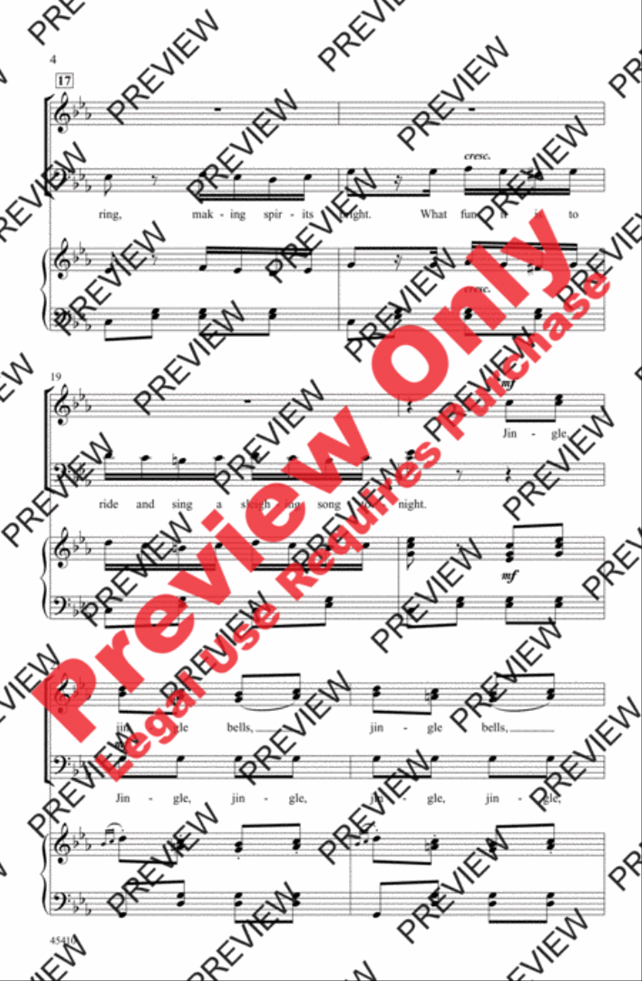 Jingle Bells Rondo 3-Part scores gallery preview page 4