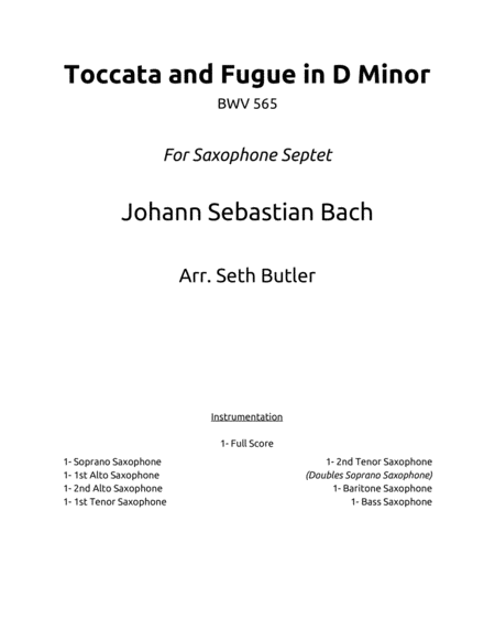 Toccata and Fugue in D Minor image number null