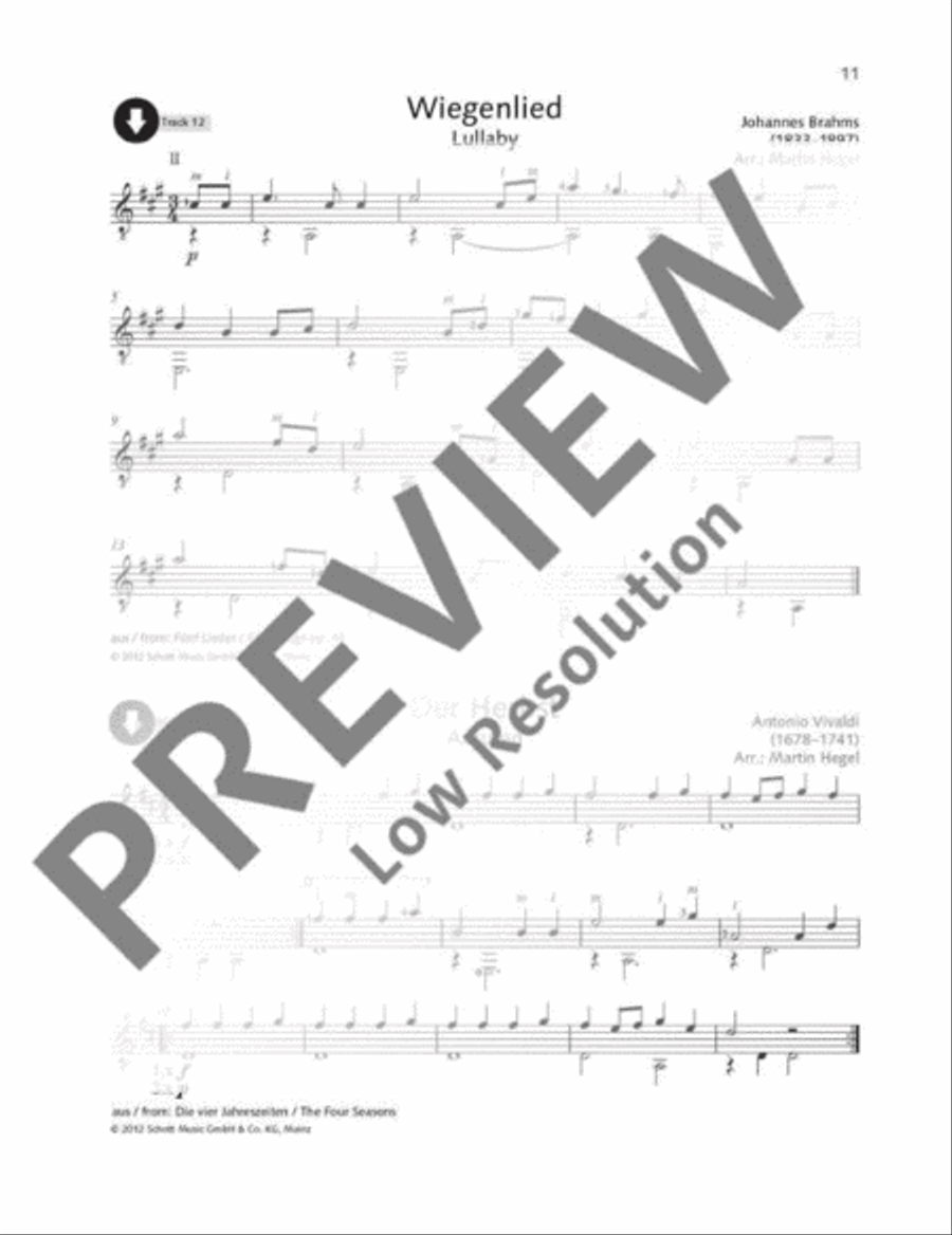 Classical Music for Children Acoustic Guitar scores gallery preview page 12