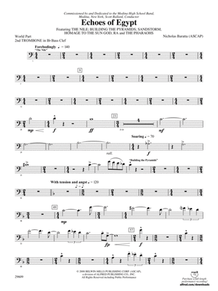 Echoes of Egypt: (wp) 2nd B-flat Trombone B.C.