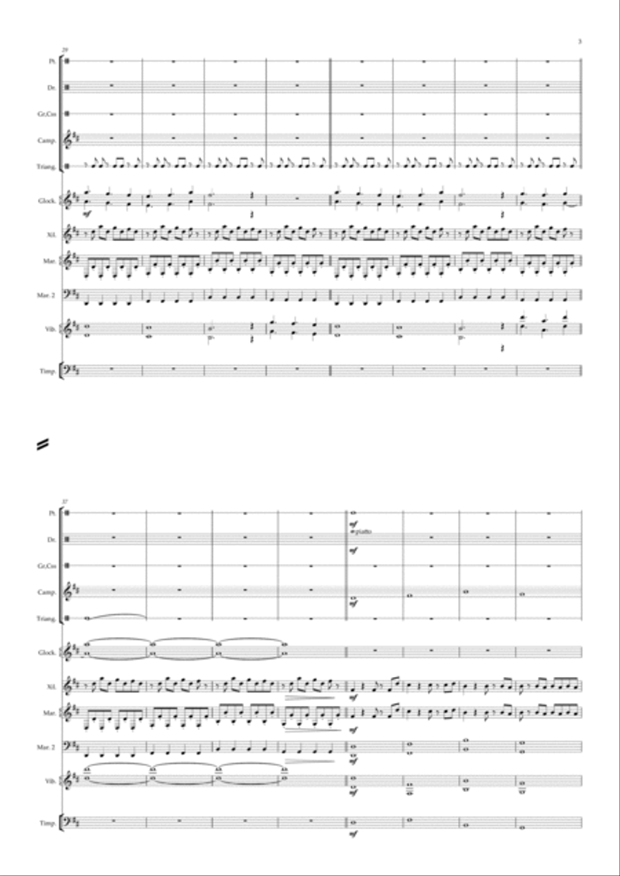 In My Mind (Dynoro Feat. Gigi D'agostino) Percussion Ensemble scores gallery preview page 3