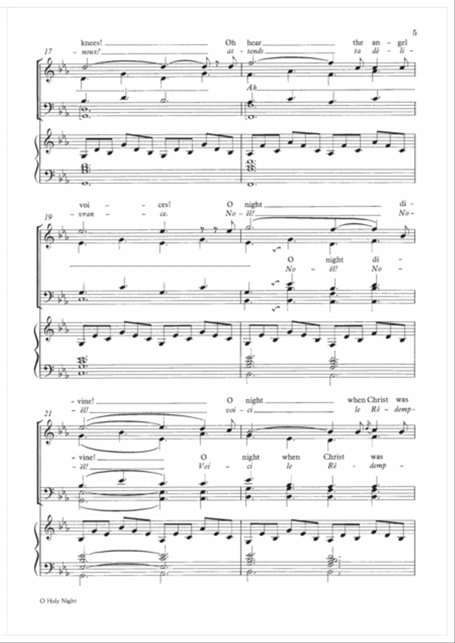 O Holy Night O Holy Night 4-Part scores gallery preview page 5