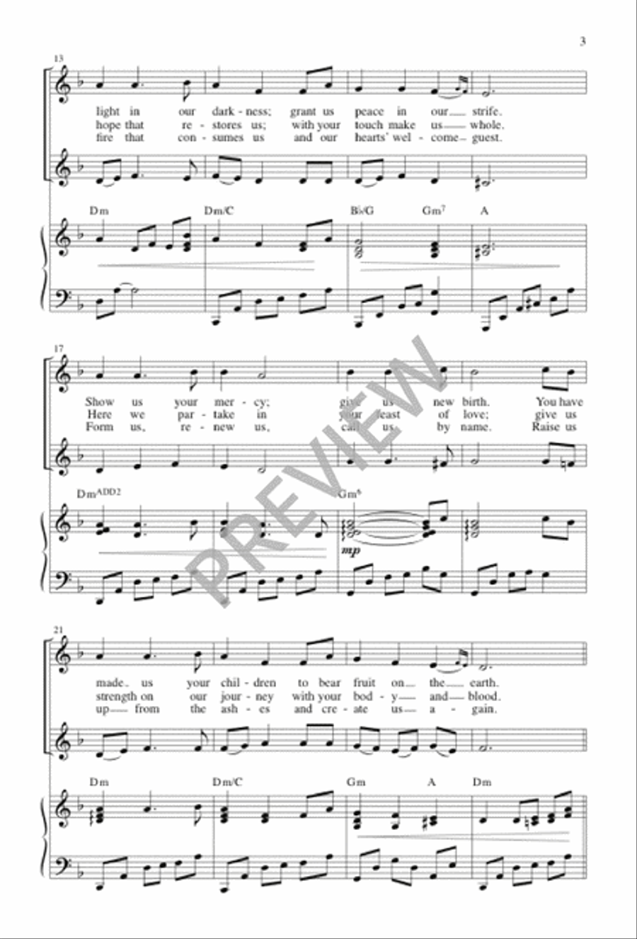 God of Creation God of Creation 4-Part scores gallery preview page 3