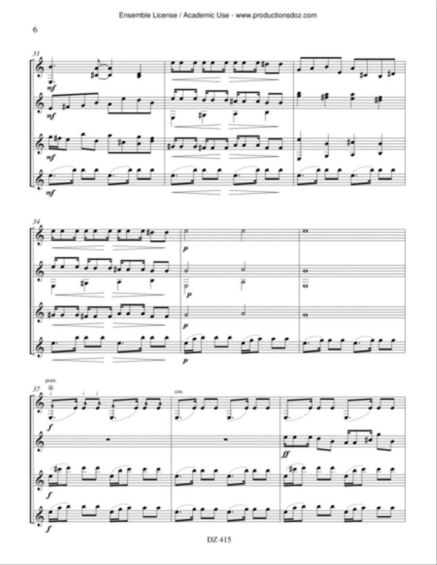Berimbao Guitar Ensemble scores gallery preview page 6