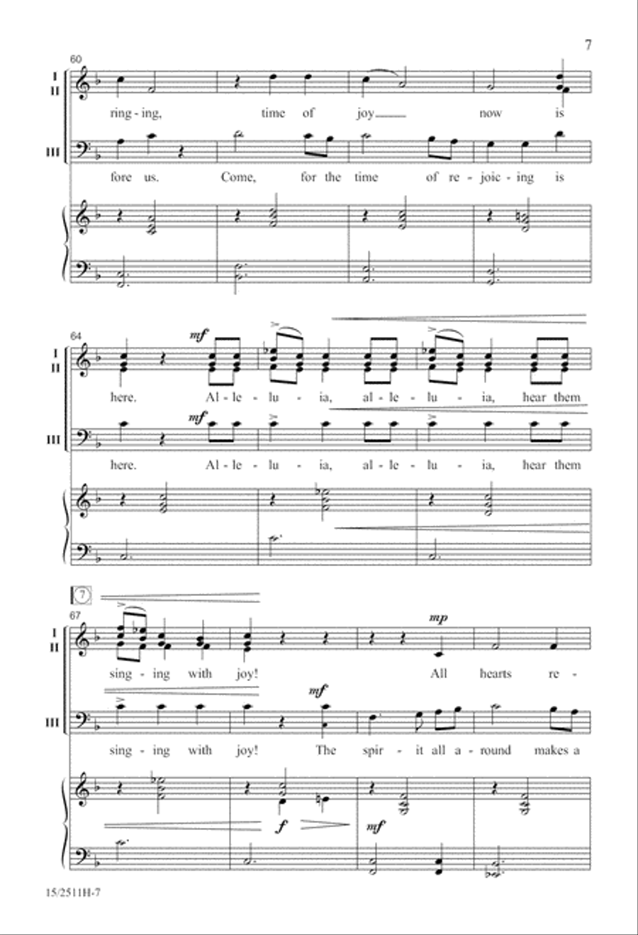 A Joyful Carol 3-Part scores gallery preview page 7