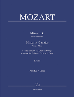 Book cover for Missa brevis C major, KV 257 'Credo Mass'