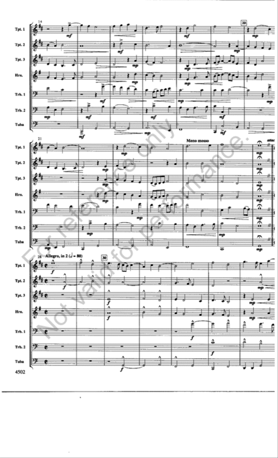 Kyrie, Gloria & Benedictus Chamber Music scores gallery preview page 3