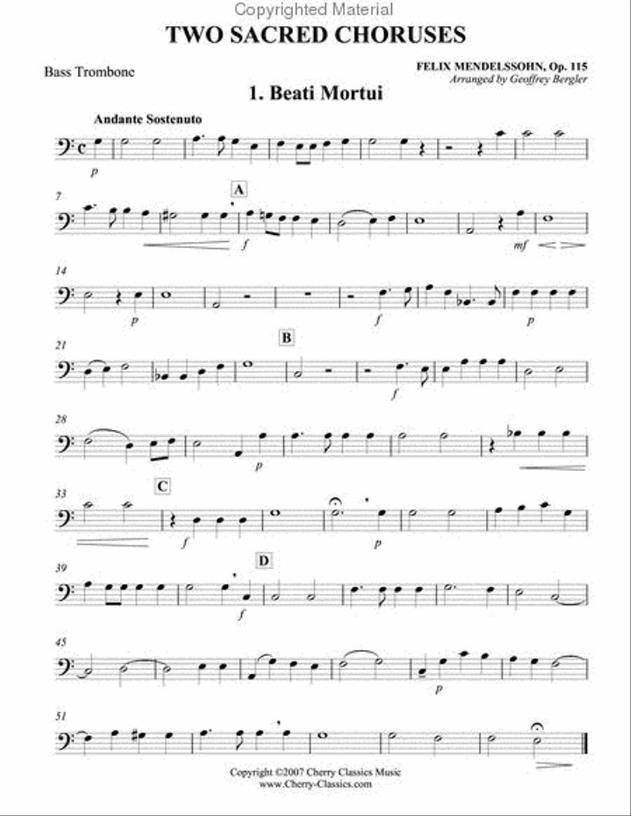 Two Sacred Choruses, Op. 115 Choir scores gallery preview page 8