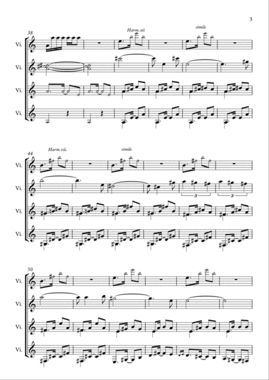 Suite Brasileira- Guitar quartet Large Ensemble scores gallery preview page 3