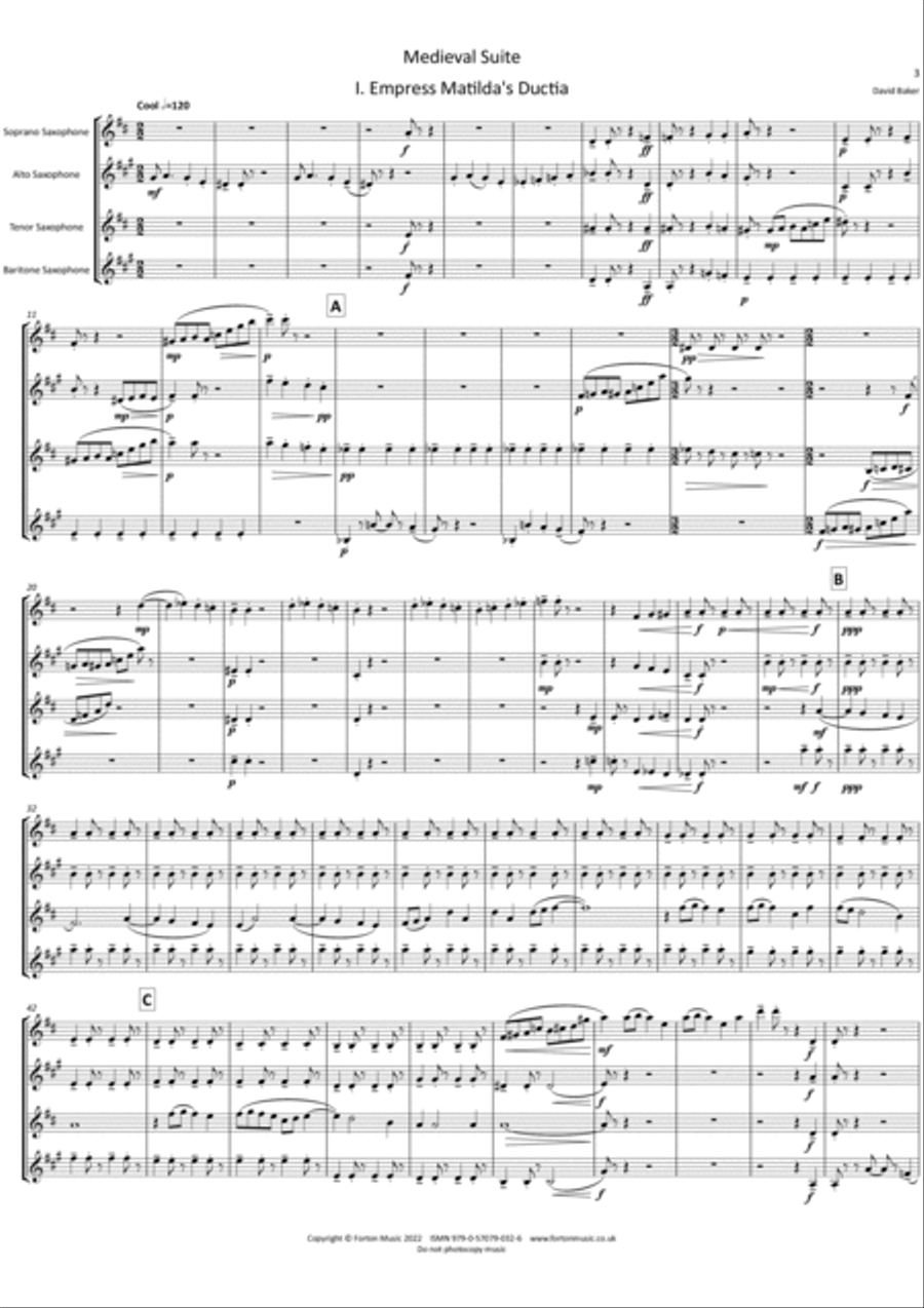 Medieval Suite Set of Parts scores gallery preview page 3