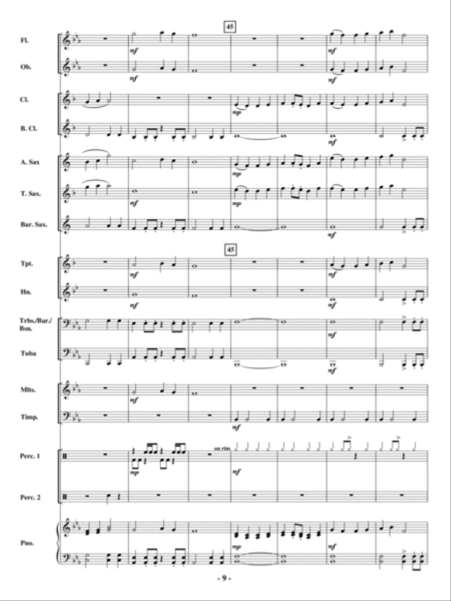 The Soaring Spirit Concert Band scores gallery preview page 8