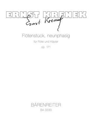 Book cover for Flotenstuck neunphasig for Flute and Piano op. 171