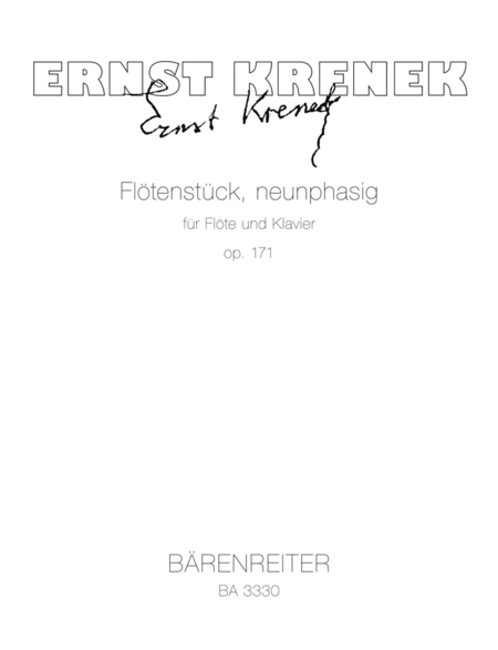 Flotenstuck neunphasig for Flute and Piano op. 171