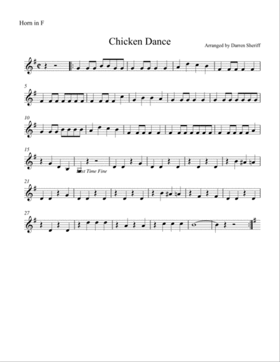 The Chicken Dance The Chicken Dance Brass Ensemble scores gallery preview page 3