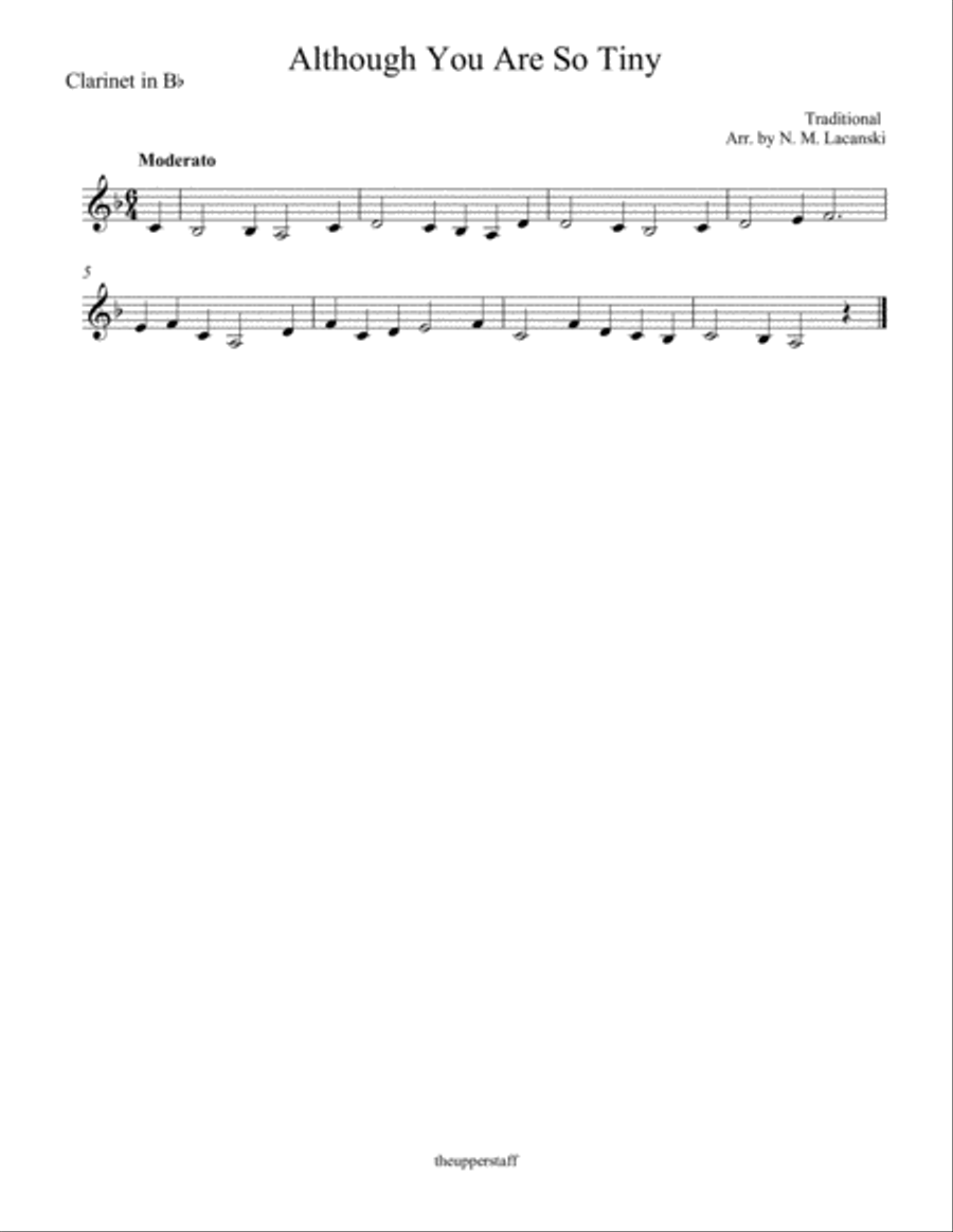 Although You Are So Tiny Although You Are So Tiny Woodwind Quartet scores gallery preview page 3