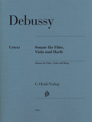 Book cover for Claude Debussy – Sonata for Flute, Viola and Harp