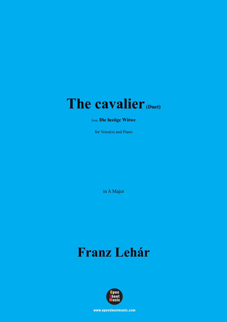 Lehár-The cavalier(Duet),in A Major Voice scores gallery preview page 1