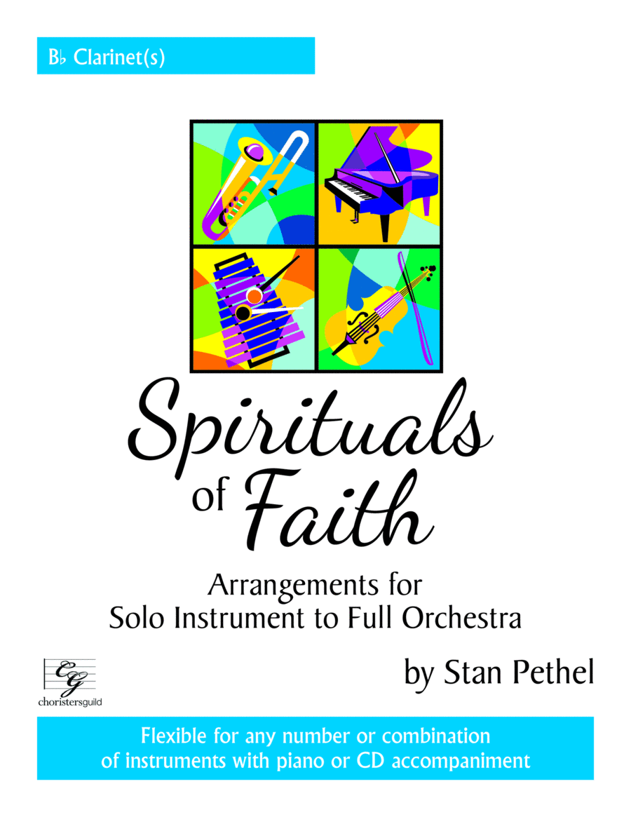 Spirituals of Faith - Bb Clarinet B-Flat Clarinet scores gallery preview page 1