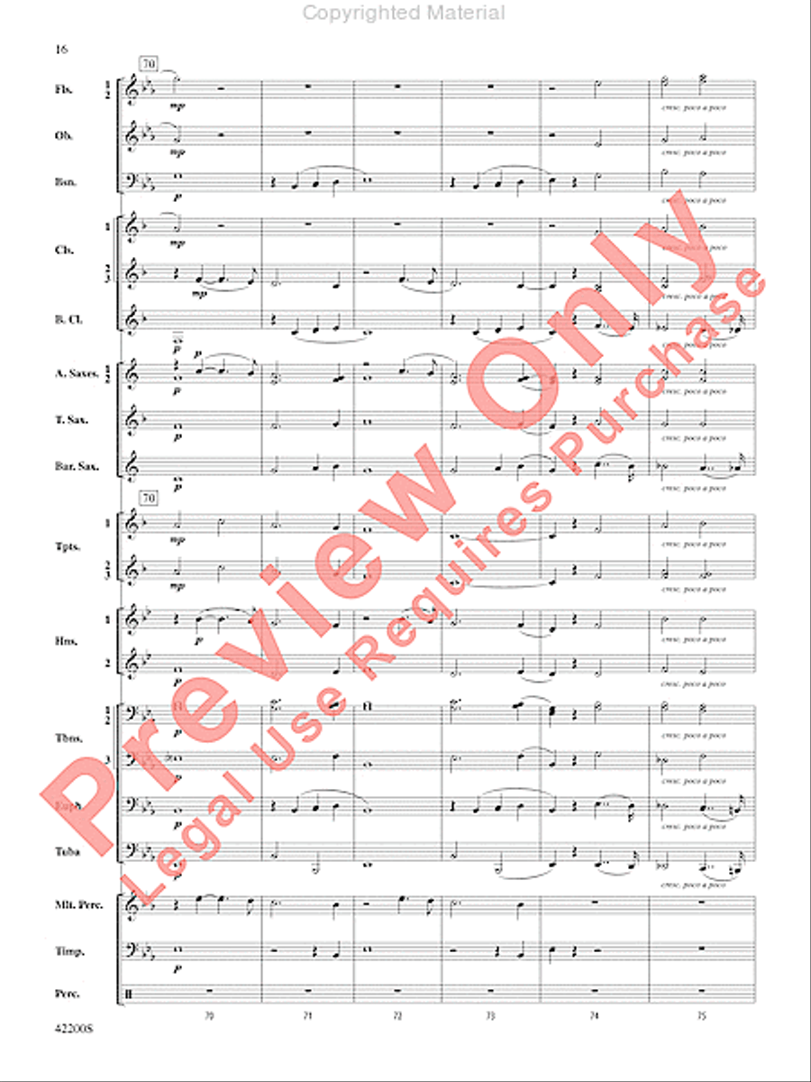 Colonial Song Concert Band scores gallery preview page 15