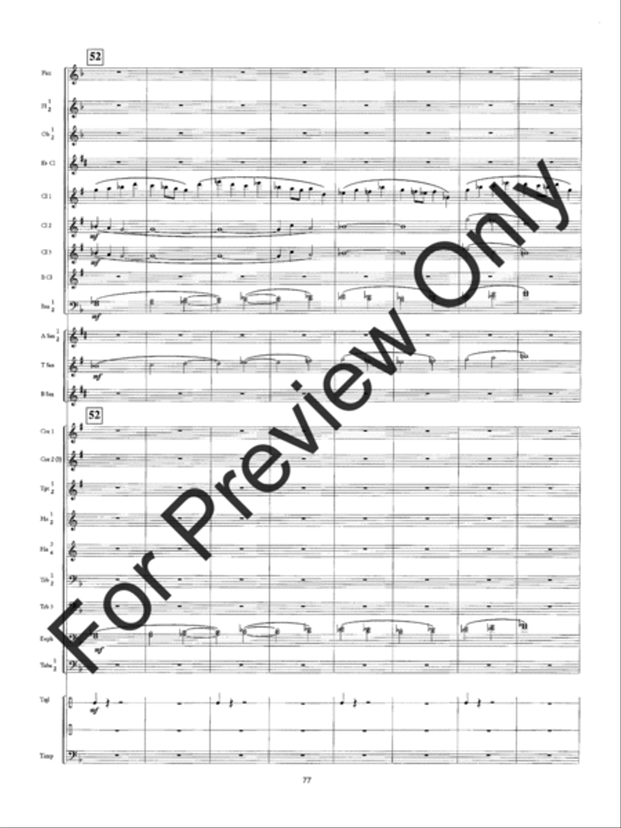 Symphony #3 Slavyanskaya Concert Band scores gallery preview page 80