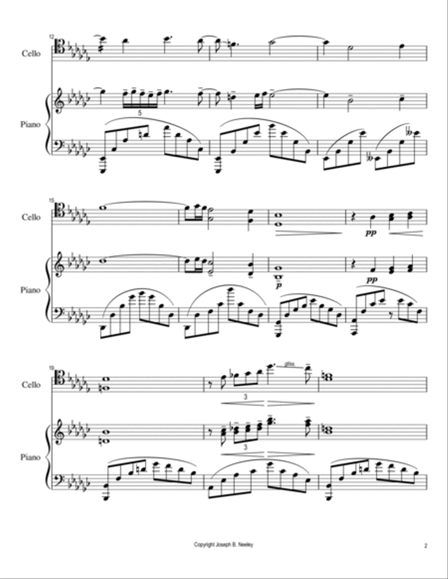 Morceaux de Fantaisie Elegie Piano scores gallery preview page 2