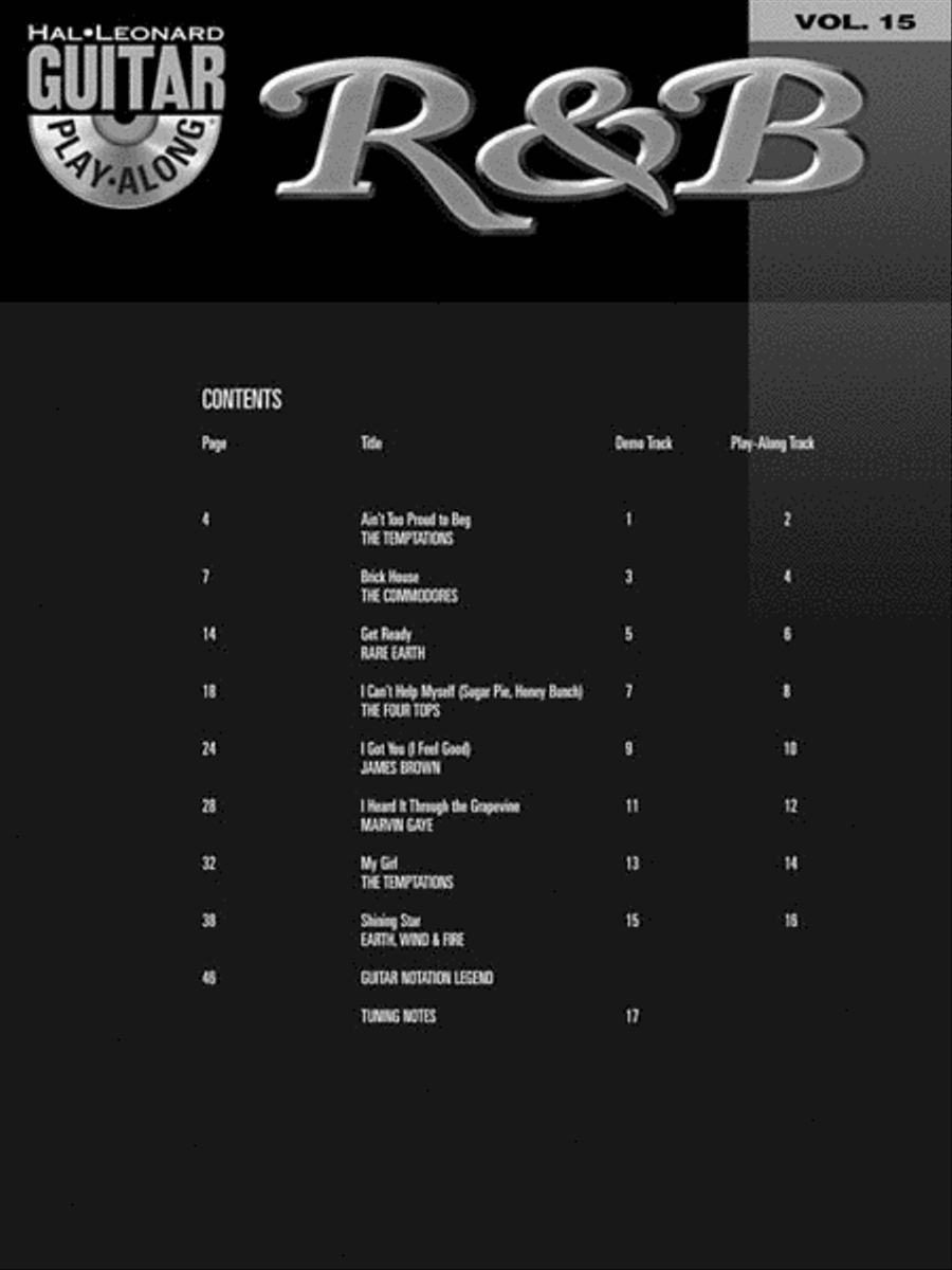 R&B Guitar Tablature scores gallery preview page 3