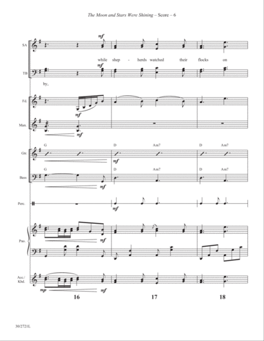 The Moon and Stars Were Shining - Instrumental Score and Parts Violin scores gallery preview page 6