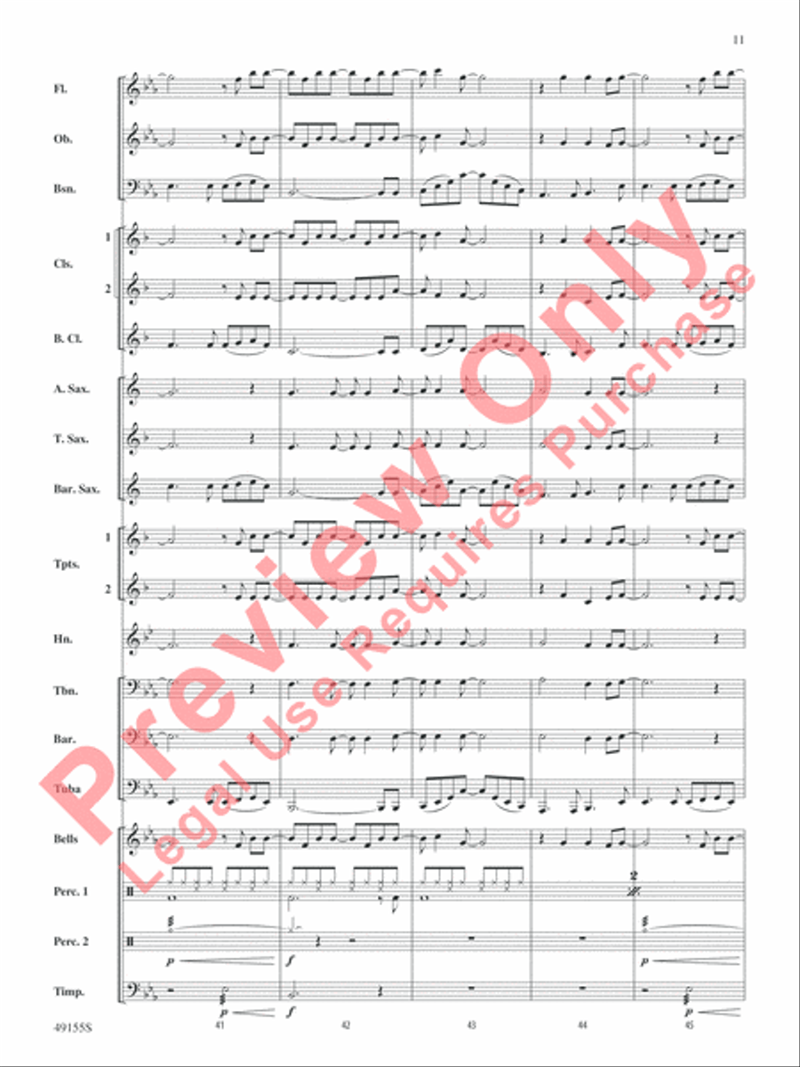 Time After Time Concert Band scores gallery preview page 12
