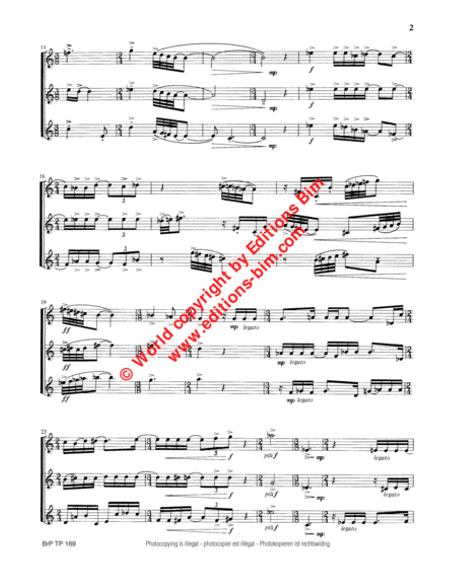 Flight Trumpet Trio scores gallery preview page 3